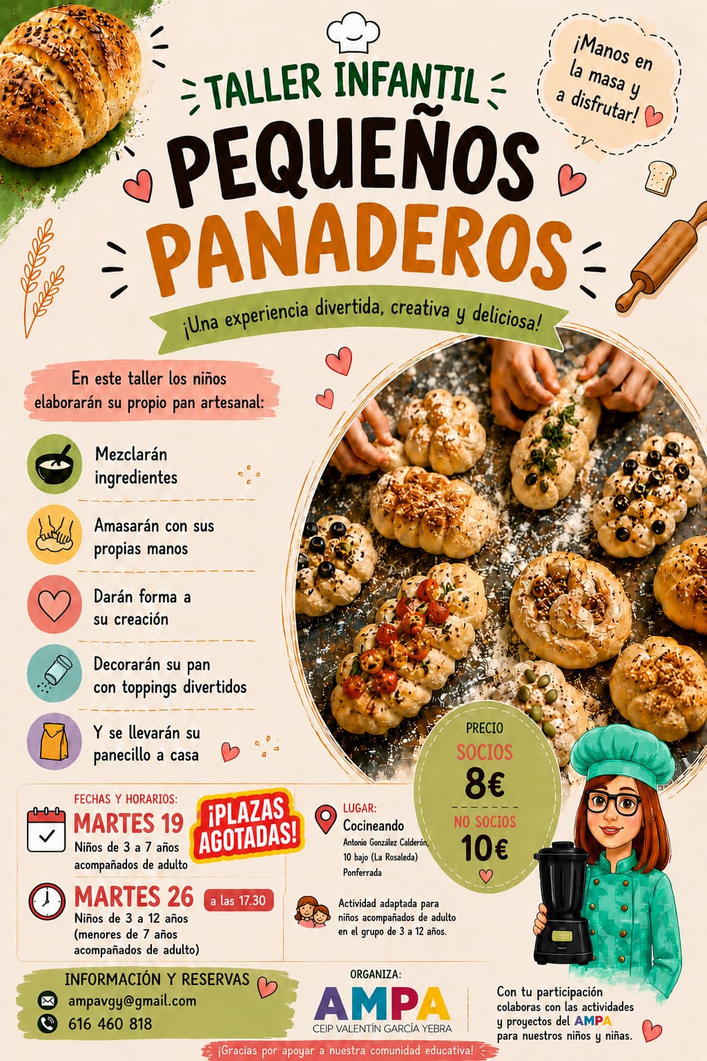 Foto de ¡Llega el taller más delicioso y divertido para los peques! “Pequeños Panaderos”